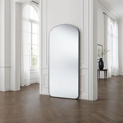 The Range Soho Curved Arch Full Length Mirror - Black / 170(h) x 70cm(w)