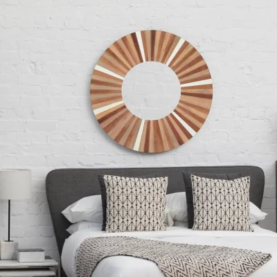 The Range Verona Floral Wall Mirror - Natural