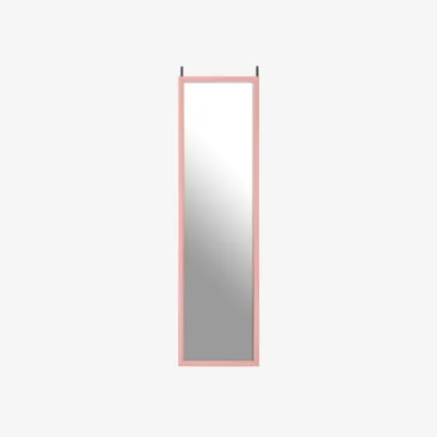 The Range Mize Pink Plastic Frame Over Door Mirror - Pink
