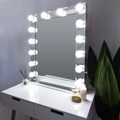 The Range Rita Hollywood Vanity Mirror with LED Lights - White / 1