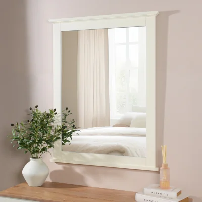 The Range Clarence Ivory Wall Mirror - White