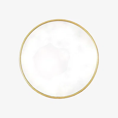 The Range Round Edge Mirror - Gold