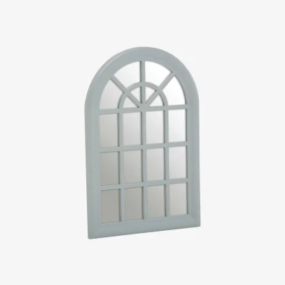 The Range Puzzle Round Wall Mirror - Grey