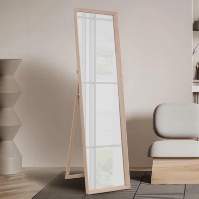 The Range Chesterbrook Wood Effect Standing Mirror - Natural