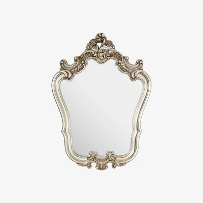 The Range Adelere Champagne Finish Rose Crest Wall Mirror - Gold