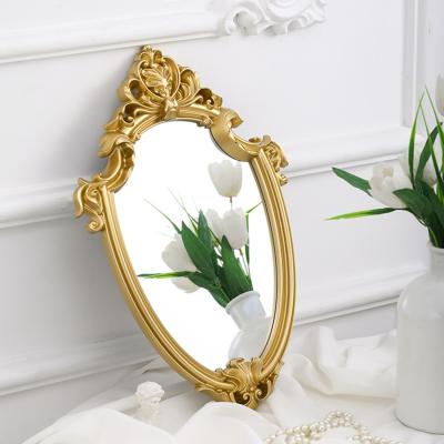 The Range Gold Embossed Border Wall Mirror - Gold