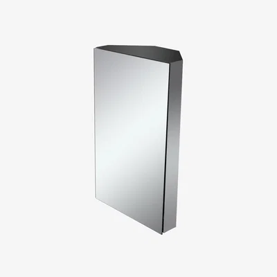 The Range New York Corner Mirror Cabinet - Silver