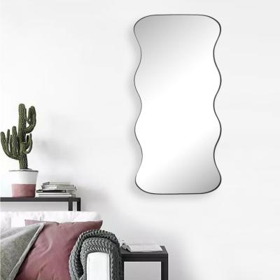 The Range Wavy Metal Mirror - Black