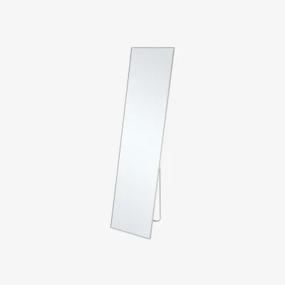 The Range Modern Slim Frame Full Length Mirror - Silvery White