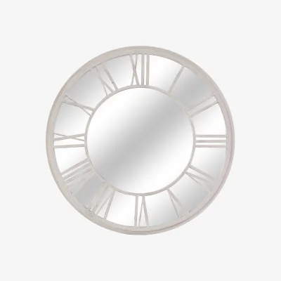 The Range 92cm Round Garden Mirror - Suntime - White