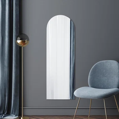 The Range Arcus Frameless Arch Leaner Wall Mirror - Silver / 150cm