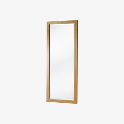 The Range Slim Framed Full Length Bevelled Mirror - Oak