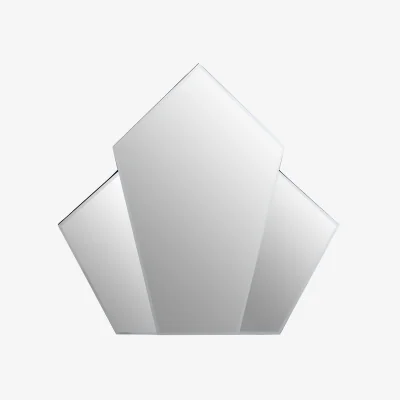 The Range Yula Art Deco Wall Mirror With Silver Finish Frame - Silver