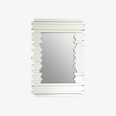 The Range Yasmina Antique Silver Rectangular Wall Mirror - Silver