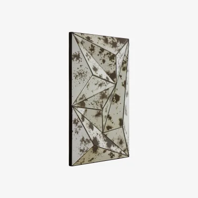 The Range Sunburst Grey and White Wooden Wall Mirror - Black