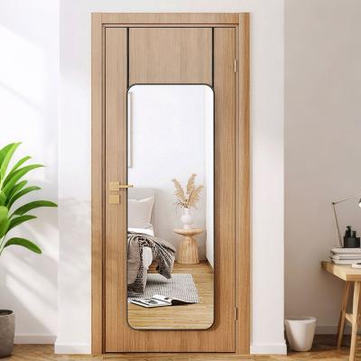 The Range Full Length Mirror Hanging Rounded Frame - Black