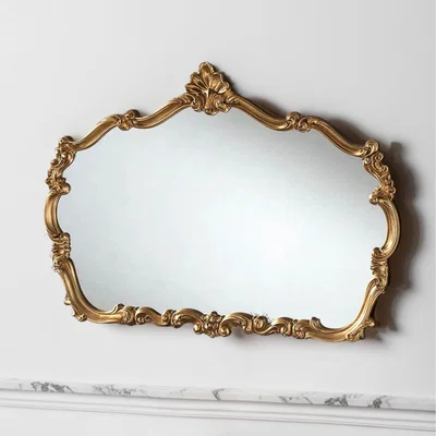 The Range Traditional Decorative Landscape Mirror - Gold