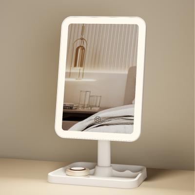 The Range FASCINATE Rechargeable Touch LED Makeup Mirror - White