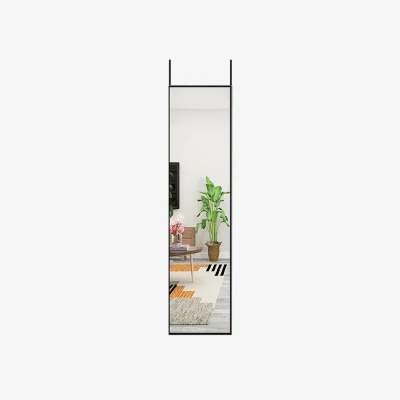 The Range Slim Black Full Length Wall Mirror - Black