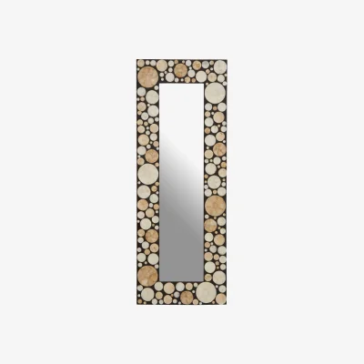 The Range Valis Champagne Rounded Wall Mirror - Gold