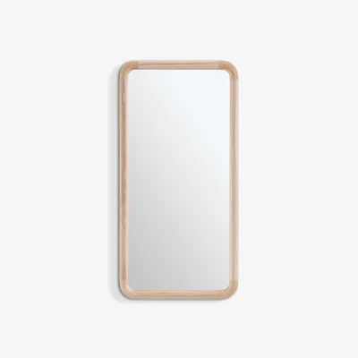 The Range Rowena Wood Small 80x40cm Rectangle Wall Mirror - Oak