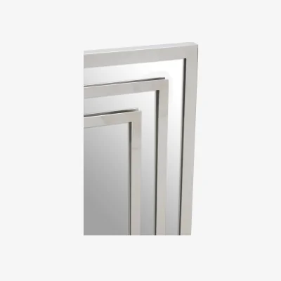 The Range Adelere Ornate Champagne Wall Mirror - Silver