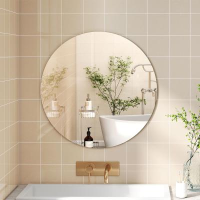 The Range 40cm Frameless Round Wall Mirror - White