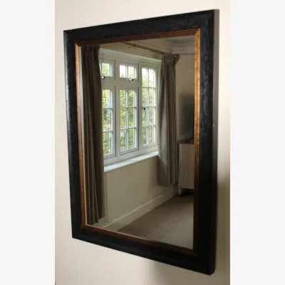 The Range Roma Loire Accent Mirror Finish GoldBlack - Black / 101cm