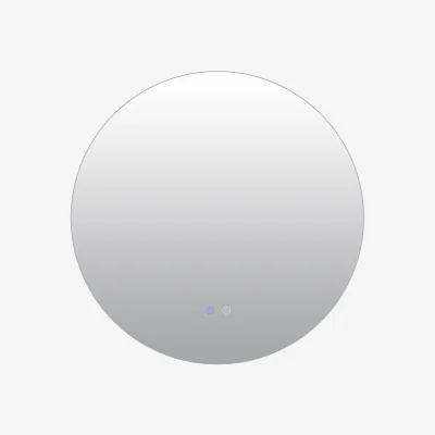 The Range Round LED Lighted Mirror - Silver