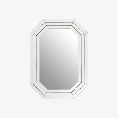 The Range Mataram Teardrop Natural Rattan Wall Mirror - Silver