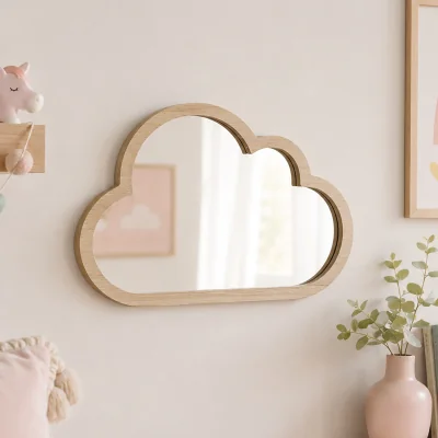 The Range Wooden Baby Cloud Shape Mirror - Wooden