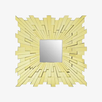The Range Orsina Glitzy Large Square Wall Mirror - Gold