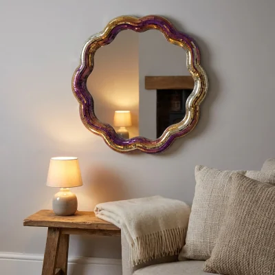 The Range Duo Tone Scalloped Disco Mirror