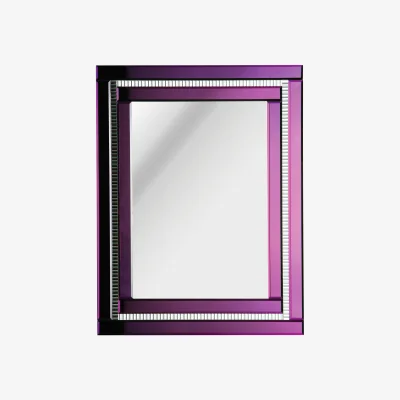 The Range Giordano Champagne Frame  Wall Mirror - Purple