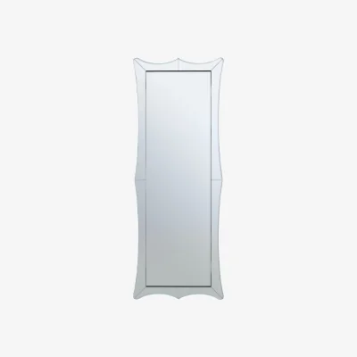 The Range Yula Curved Rectangular Wall Mirror - Silver