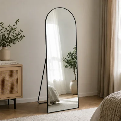The Range Rectangular Framed Arched Full Length Mirror