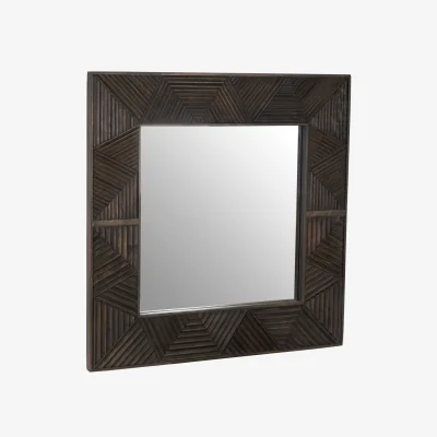 The Range Komo Wall Mirror - Brown