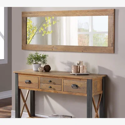 The Range Urban Elegance - Reclaimed Extra Long Wall  Mirror - Rustic Brown