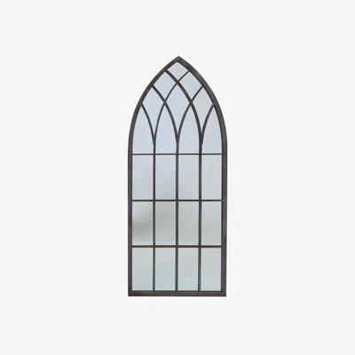 The Range Decorative Large Outdoor Arch Mirror - Grey