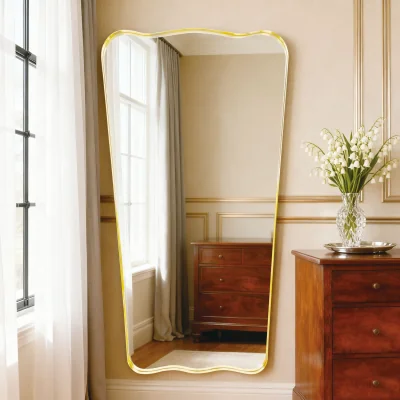 The Range Organic Gold Deep Framed Mirror