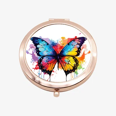 The Range Cute Butterfly Rose Gold Compact Mirror - Rose Gold