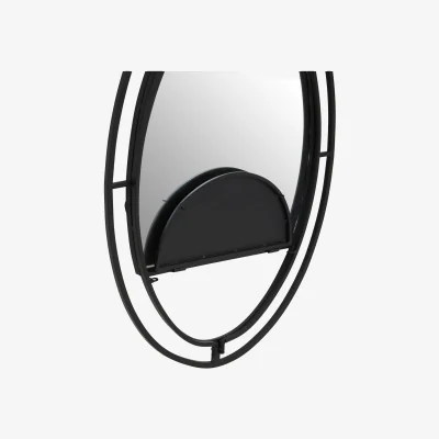The Range Soho 3D Geometric Wall Mirror - Black