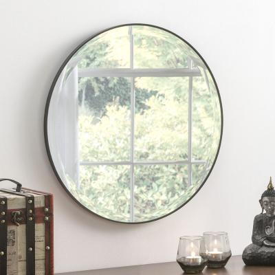 The Range Minimal Black Round Mirror - Black