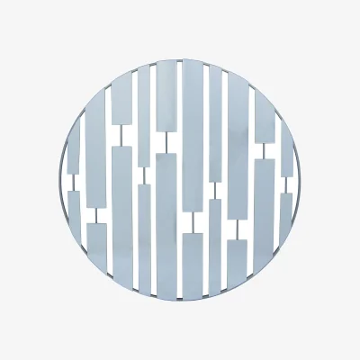 The Range Milani Abstract Mirror - Clear and Silver