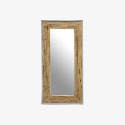 The Range Marseille Champagne Oval Border Wall Mirror - Silver