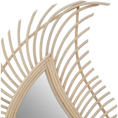 The Range Beauly Round Gold Wall Mirror - Natural