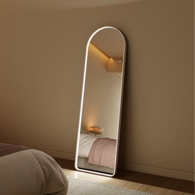 The Range FASCINATE Modern Full Length Mirror with Stand - White