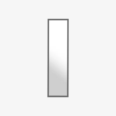 The Range Mize Over Door Grey Plastic Frame Mirror - Grey