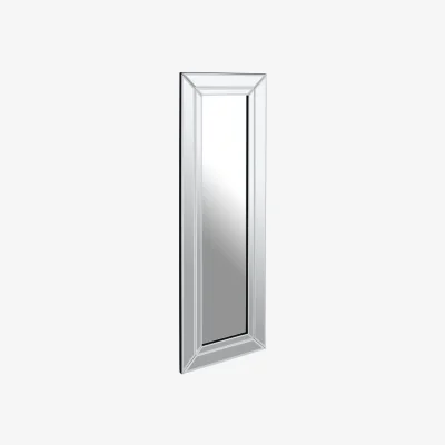 The Range Yula Rectangular Wall Mirror With Silver Finish Frame - Clear