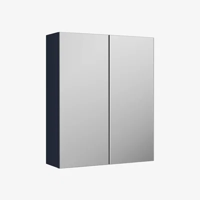 The Range Balterley Mirror Unit - 600mm - Midnight Blue - Indigo Blue